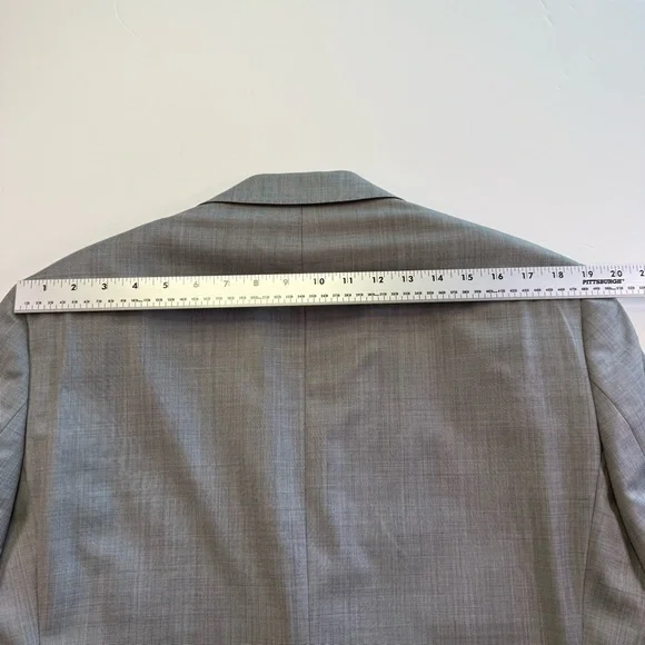Jack Victor Mens Blazer Sport Coat Two Button Casual Jacket 44L Wool Suits